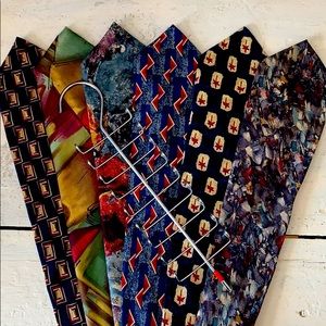 Collection of Men’s Ties+Tie Rack.